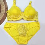 ست شورت و سوتین پرسی نخ و دانتل فنردار ایزابلا کد 0170 (عمده) - Image 5